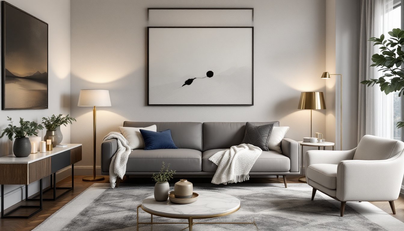 gray leather sofa living room ideas