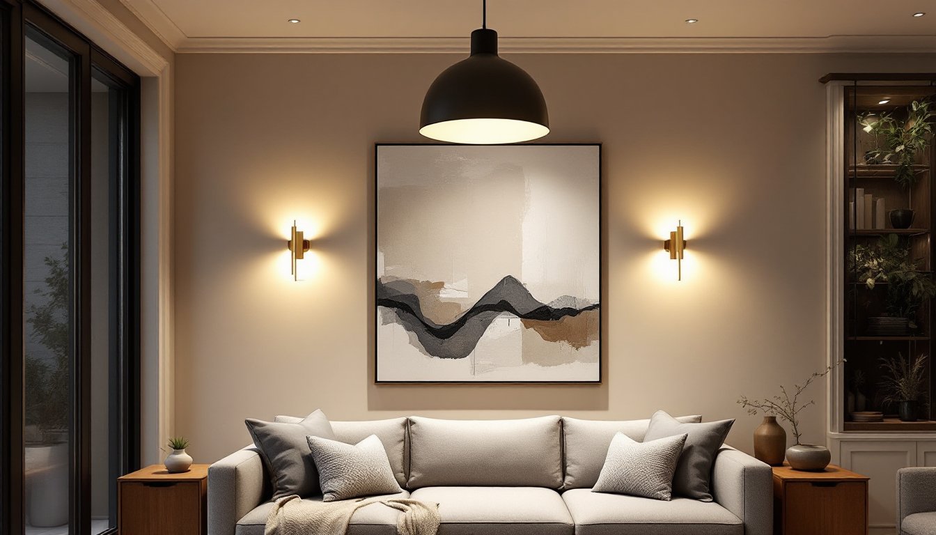 modern living room wall lights
