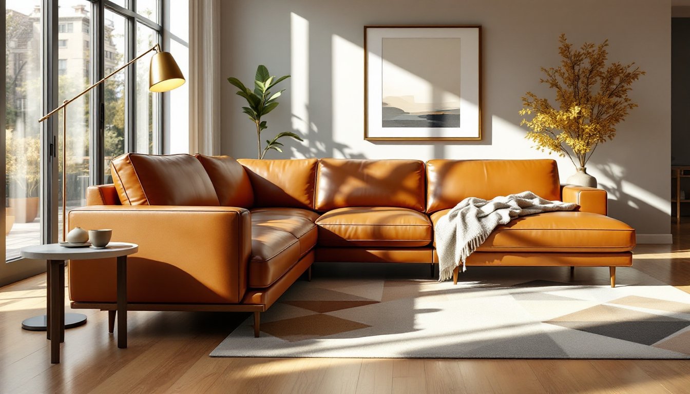 modern leather living room sets